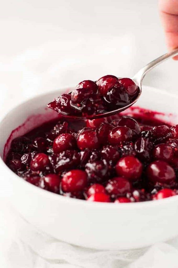 Homemade cranberry sauce