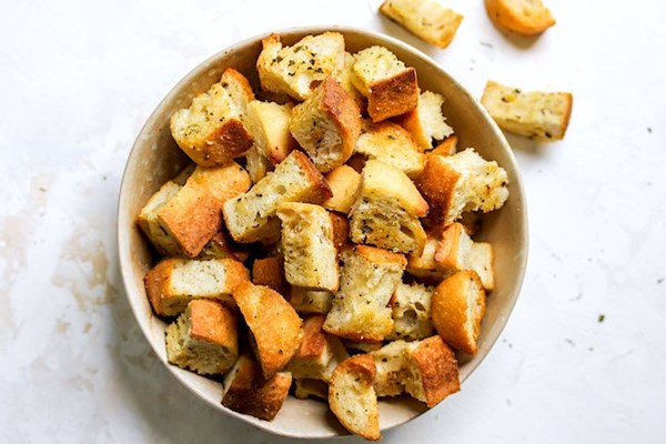 Homemade croutons
