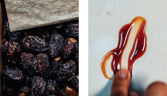 Homemade date syrup