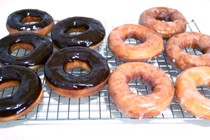Homemade doughnuts Krispy Kreme style