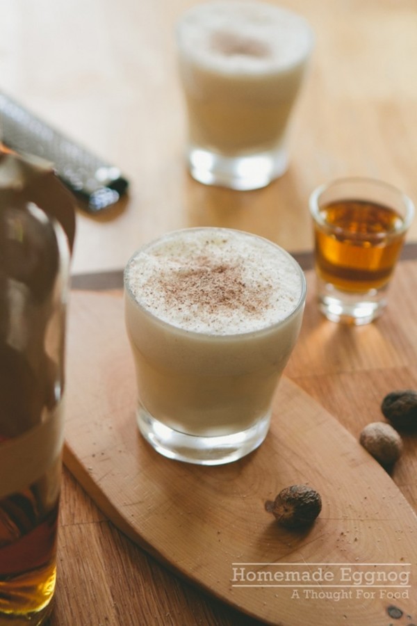 Homemade eggnog
