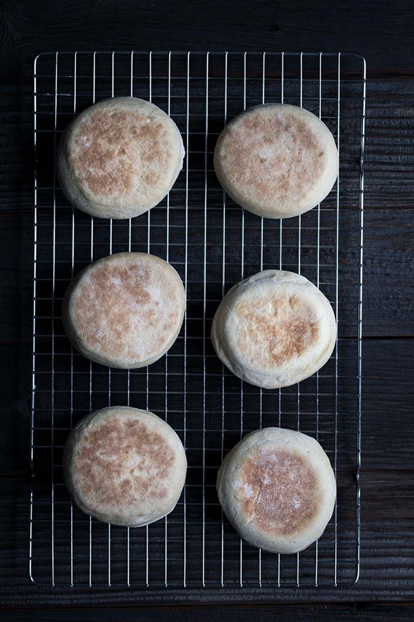 Homemade English muffins