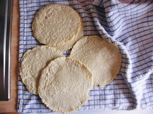 Homemade flour tortillas