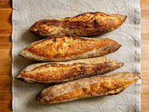 Homemade French baguettes