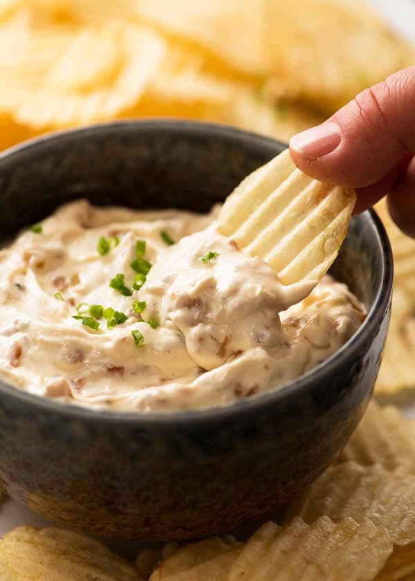 Homemade French onion dip