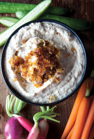 homemade French onion dip