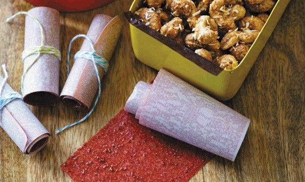 Homemade fruit leather