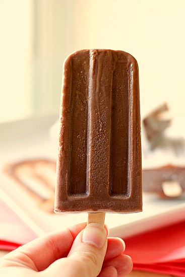 Homemade fudge pops