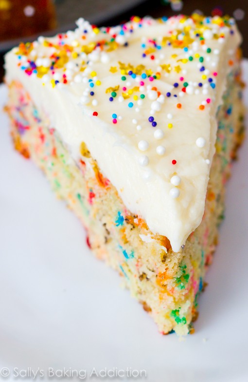 Homemade Funfetti cake (with vanilla buttercream)