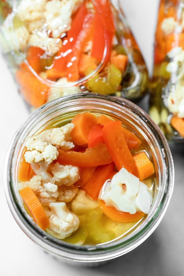 Homemade giardiniera