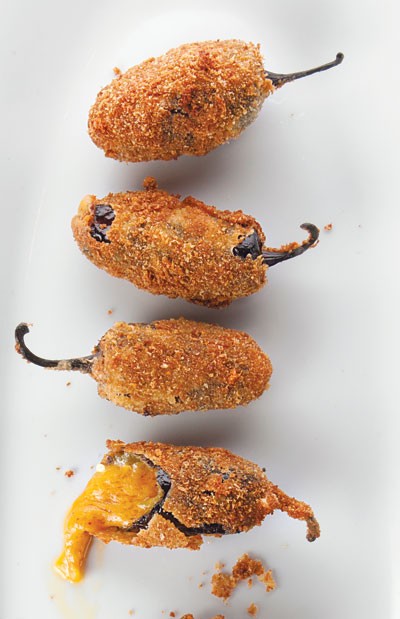 Homemade jalapeño poppers 