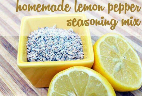 Homemade lemon-pepper seasoning