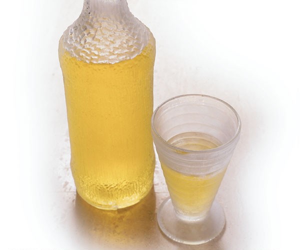 Homemade limoncello