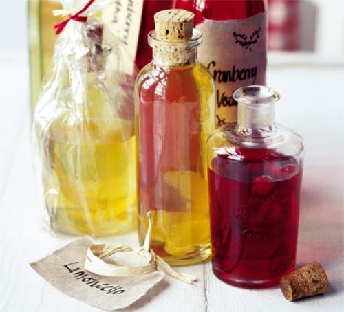 Homemade limoncello