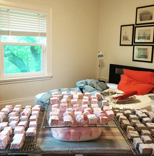 Homemade marshmallows