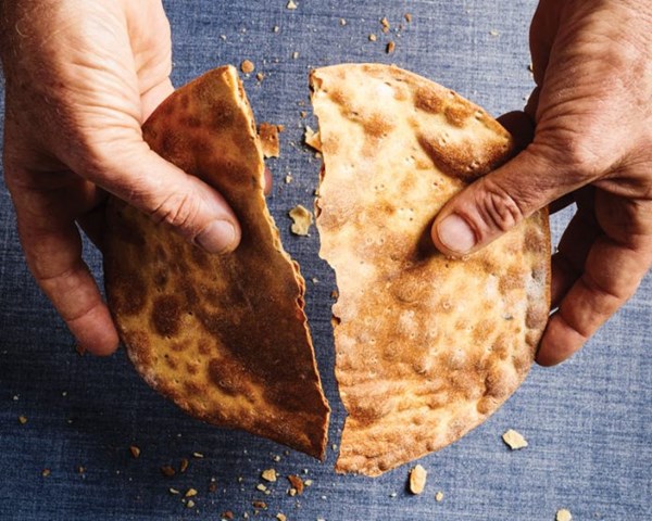 Homemade matzo