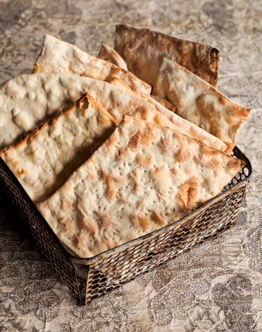 Homemade matzoh