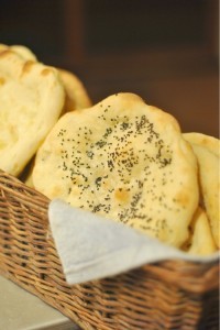Homemade naan