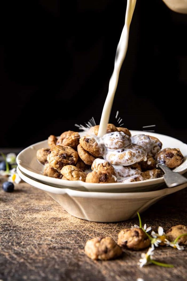 Homemade oatmeal chocolate chip cookie cereal