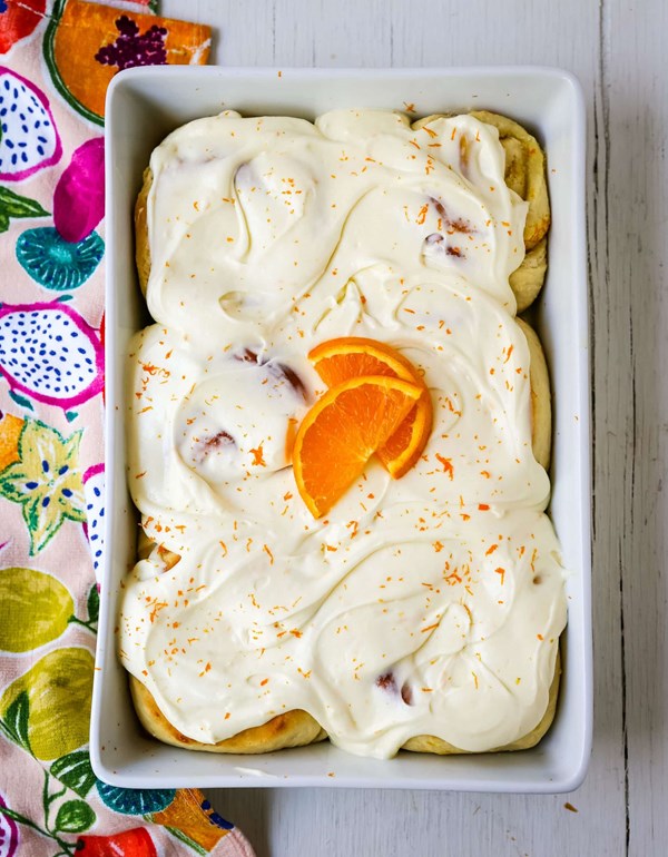 Homemade orange rolls