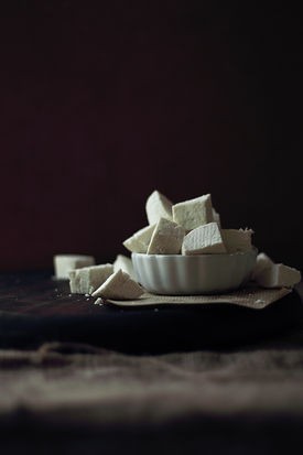 Homemade paneer