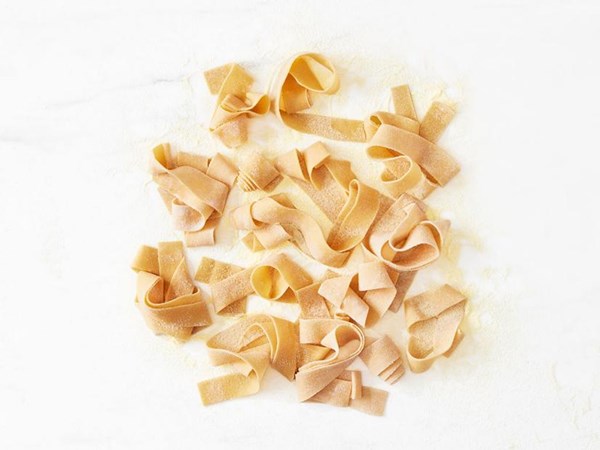 Homemade pappardelle