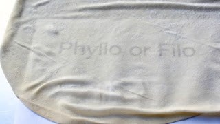 Homemade phyllo aka filo dough