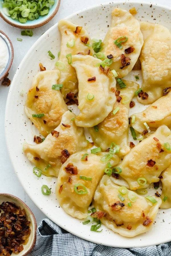 Homemade pierogi