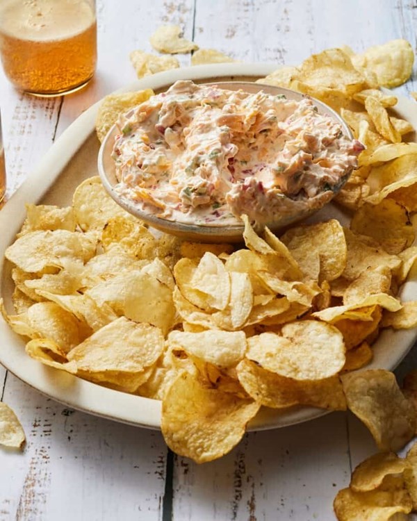 Homemade pimento cheese dip