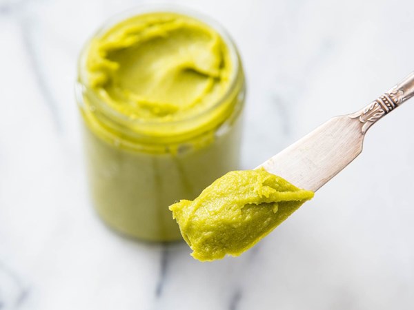 Homemade pistachio paste 