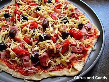 Homemade pizza base