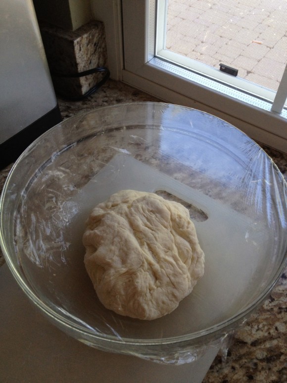 Homemade pizza dough