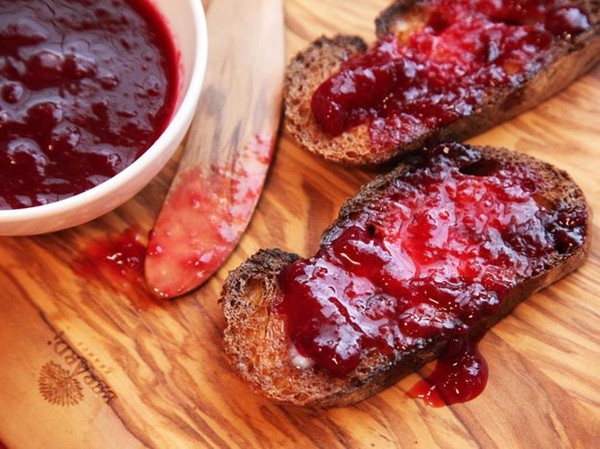 Homemade plum jam