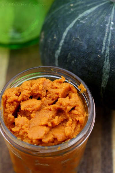 Homemade pumpkin puree
