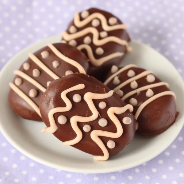 Homemade Reese's peanut butter Easter eggs
