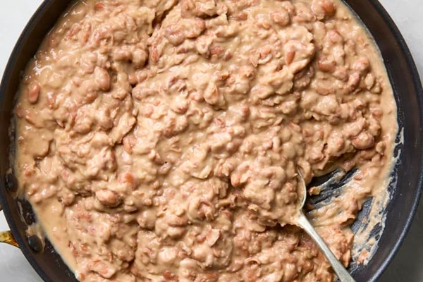 Homemade refried beans