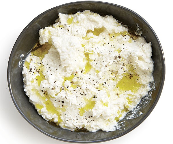 Homemade ricotta