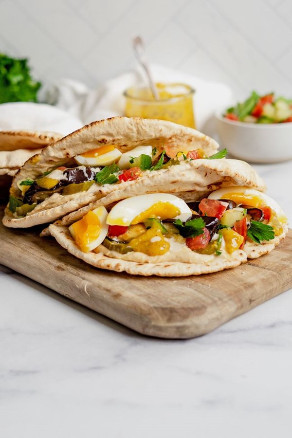 Homemade sabich
