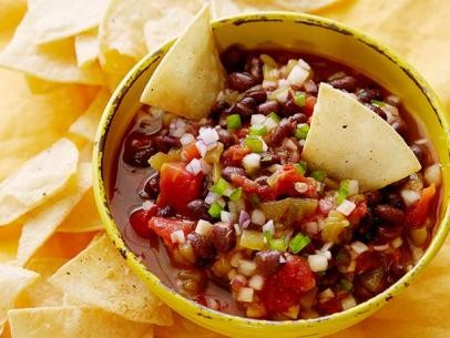 Homemade salsa (with fried tortillas)