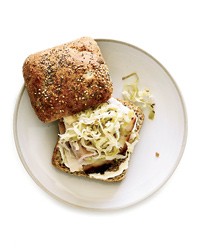 Homemade sauerkraut with caraway and apples