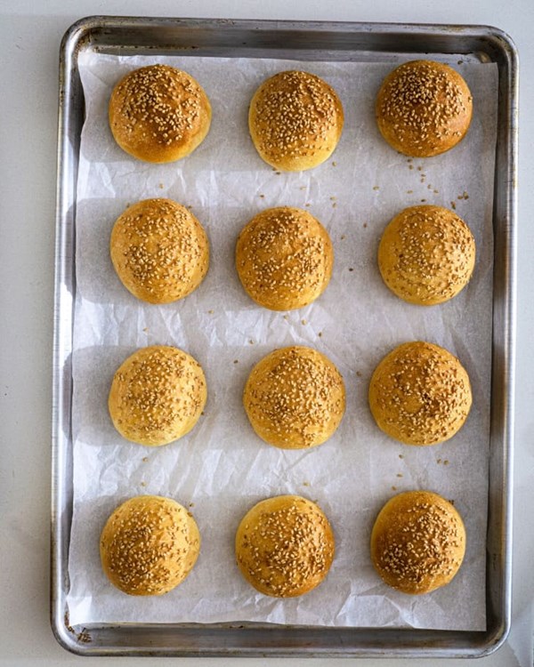 Homemade slider buns