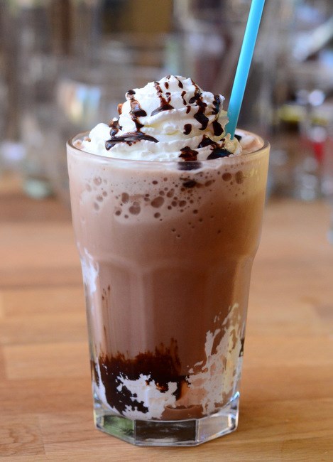 Homemade s’mores frappuccino