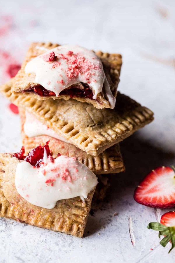 Homemade strawberry white chocolate Pop Tarts