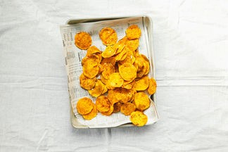 Homemade sweet potato chips