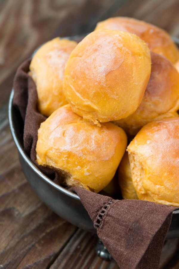 Homemade sweet potato rolls