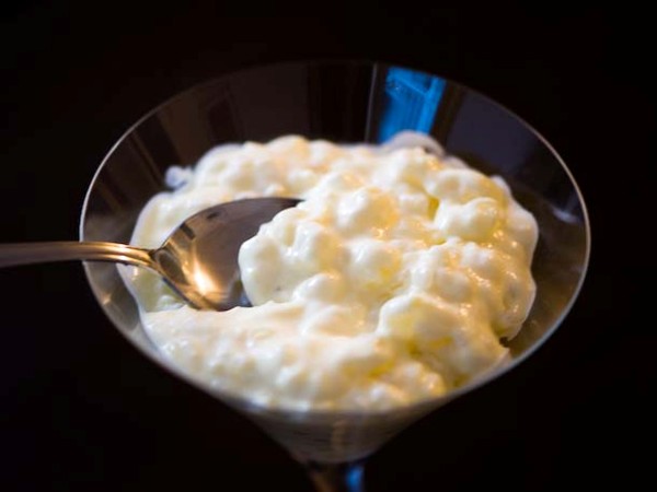 Homemade tapioca pudding