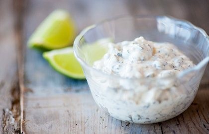 Homemade tartare sauce
