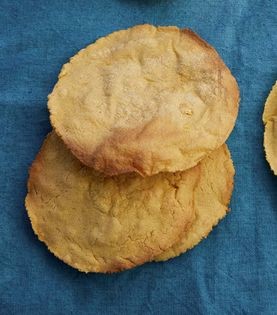 Homemade tlayuditas