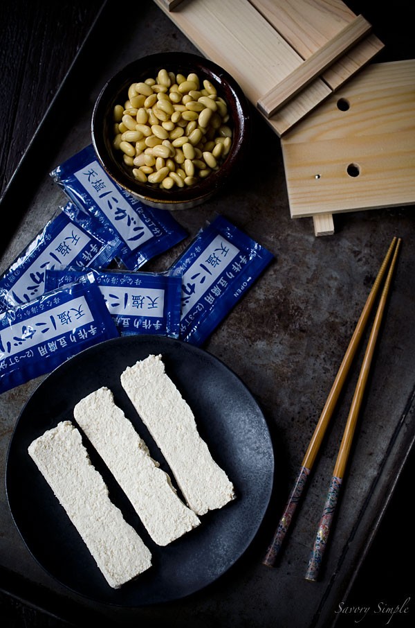 Homemade tofu