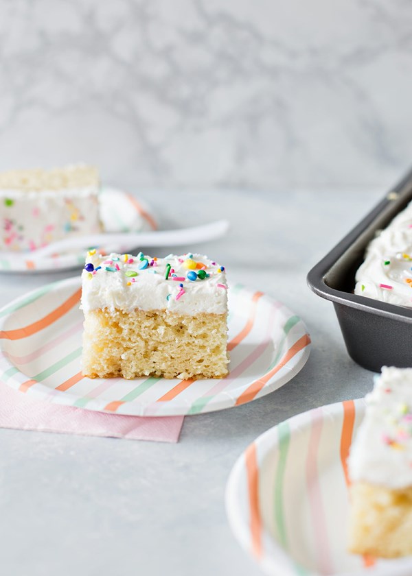 Homemade vanilla cake